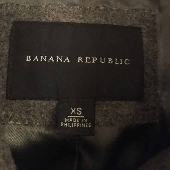 Vintage Banana Republic Wool Gray Coat  - Picture 5 of 8